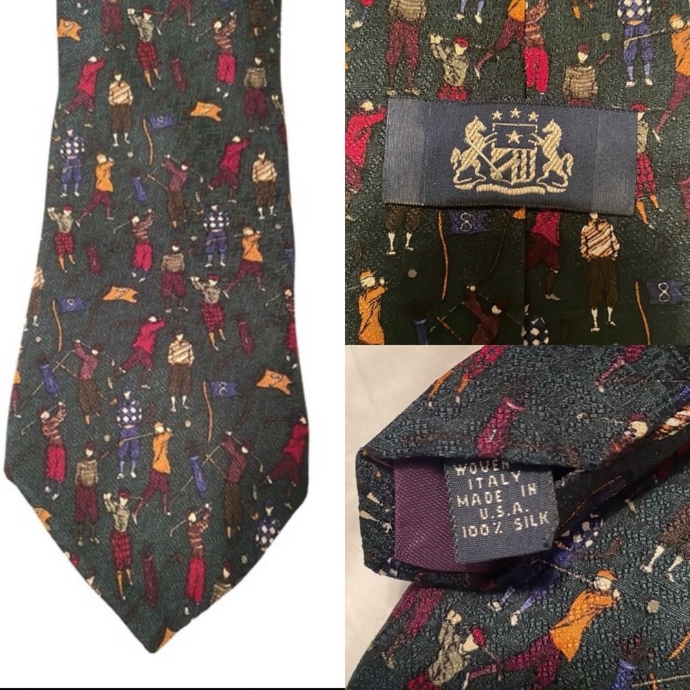 Italian Silk Golf Tie